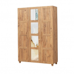 Peegliga riidekapp Kalune Design Wardrobe 869 (III), 120 cm, helepruun
