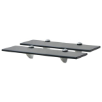 vidaXL seinariiulid 2 tk klaasist 40 x 20 cm 8 mm