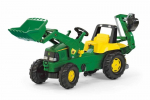 Kahe kopaga lastetraktor Rolly Toys rollyJuunior John Deere