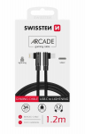 Swissten universaalne kiirlaadimis- ja andmeedastuskaabel, 3,1 USB-C, 1,2 m, must
