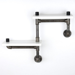 Riiul Kalune Design BoruRaf243, valge/must