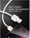 Kaabel Somostel, USB - Type C, 1 m, valge