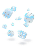 Oakie Doakie Dice: D6 T&auml;ringud 12 mm Pimedas Helendavad - Arctic (36)