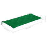 vidaXL aiapink padjaga, 120 cm, bambus