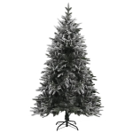 vidaXL kunstkuusk lumiste okstega, roheline, 240 cm, PVC ja PE