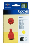 Tindikassett BROTHER LC121Y ink yellow 300pages