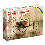 Kokkupandav mudel ICM 24042 Benz Patent-Motorwagen 1886 (EASY version = plastic wheel-spokes) 1/24