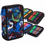 Pinal 2 sektsiooni ja tarvikutega CoolPack Jumper 2 Football Blue