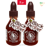 Sriracha v&uuml;rtsikas t&scaron;illikaste musta pipraga Black Peper, Flying Goose Brand, 2x200ml.