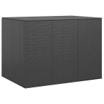 vidaXL aia hoiukast, PE rotang, 145x100x103 cm