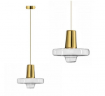 Rippuv klaasilamp kuld LED-rakendus553-1CP