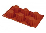 Silikoonist muffinivorm Elastotech Briochette, 6 tk