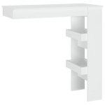 vidaXL seina baarilaud, valge, 102x45x103,5 cm, tehispuit