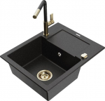 Graniidist k&ouml;&ouml;givalamu Mexen Enzo koos segisti ja sifooniga, Metallic black/silver+Black/Gold
