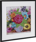 Kaunistamise komplekt Diamond Painting Flowers, 30x30 cm