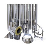 Korstnasusteem 5 meetrit D150/250mm.