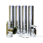 Korstnasusteem 4 meetrit D130/230mm.