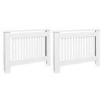 vidaXL radiaatori kate, 2 tk, MDF, 112 cm, valge