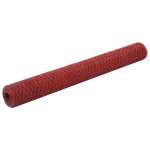 vidaXL kanade traataed, teras PVC kattega, 25 x 1,2 m, punane