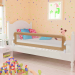 vidaXL voodipiire v&auml;ikelapse voodile pruunikashall 150x42 cm pol&uuml;ester
