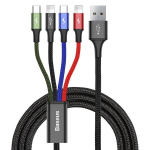 USB Kaabel Baseus 2X Lightning / USB Type C / Micro USB 3.5A 1.2m, must