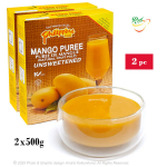 Mangop&uuml;ree (looduslik, suhkrutamata), Mango Puree, Philippine Brand, 2x500g
