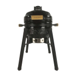 Kamado grill lisadega Zyle 39,8 cm, Starter, ZY16KSBLSET, must
