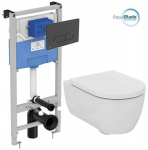 Seinale paigaldatav WC-poti komplekt Ideal Standard