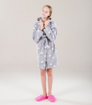 Cocoon t&uuml;drukute hommikumantel 40509 01, hall/valge