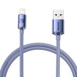 Baseus kaabel Crystal Shine USB - Lightning 1,2 m 2,4A lilla