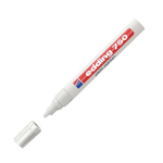 Edding Mark&ouml;r - Permanent bl&auml;ck f&ouml;r alla ytor - Medium spets - Vit - 10-pack