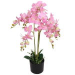 vidaXL kunstorhidee potiga 75 cm, roosa