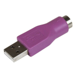 PS/2-adapter USB-ks - STARTECH - M/F-mudel - USB-A meesliitmik - Eluaegne garantii - Lilla