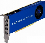Graafikakaart - AMD - Radeon Pro WX 3200 - 4 Go GDDR5 - PCIe 3.0 - 4 Monitorit