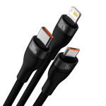 Baseus Flash Series, USB-C/Micro USB/Lightning, 1.2 m