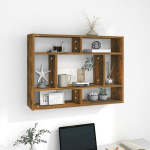 vidaXL seinariiul, suitsutatud tamm, 75 x 16 x 55 cm, tehispuit