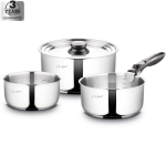 Roostevabast terasest pottide komplekt Lamart Kims, 5-osaline