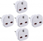 LTC adapter &Uuml;hendkuningriigist Euroopa standardile (UK-EU), komplektis 5 tk
