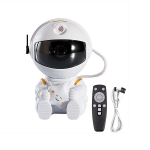 Projektor astronaut t&auml;hega 360&deg; valge
