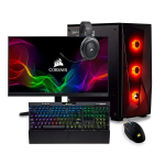 Arvuti Gaming PC Corsair 1 Komplekt, Intel&reg; Core&trade; i5-14400F 4.6 GHz, 1 TB SSD, RAM 16GB DDR5, GeForce RTX&trade; 5060 8GB, PSU 650W, Windows 11 24″ 1920 x 1080 @ 180Hz