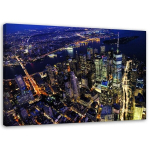 Seinapilt New York &ouml;&ouml;sel, 120x80 cm