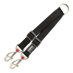 &Uuml;hendus 2 koera jalutusrihma jaoks Red Dingo Must black (1.2 x 16.5-22 cm)