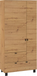 Riidekapp Meblocross Vegas, 190x90x42 cm, pruun