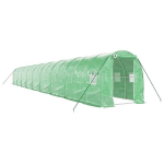 vidaXL kasvuhoone terasraamiga, roheline, 36 m&sup2;, 18x2x2 m