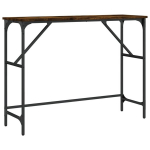 vidaXL konsoollaud, suitsutatud tamm, 100x32x75 cm, tehispuit