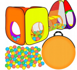 Laste telk koos tunneli ja pallidega Kruzzel