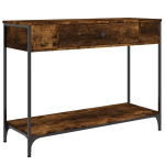 vidaXL konsoollaud, suitsutatud tamm, 100 x 34,5 x 75 cm, tehispuit