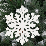 J&otilde;ulupuu kaunistused - 8 tk. lumehelbed, 8 cm