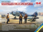 Liimitav mudel ICM 48313 Bristol Beaufort Mk.IA with RAF pilots 1/48