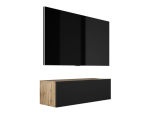 Rippuv telekapp 100 CM Matt Black/Wotan tamm